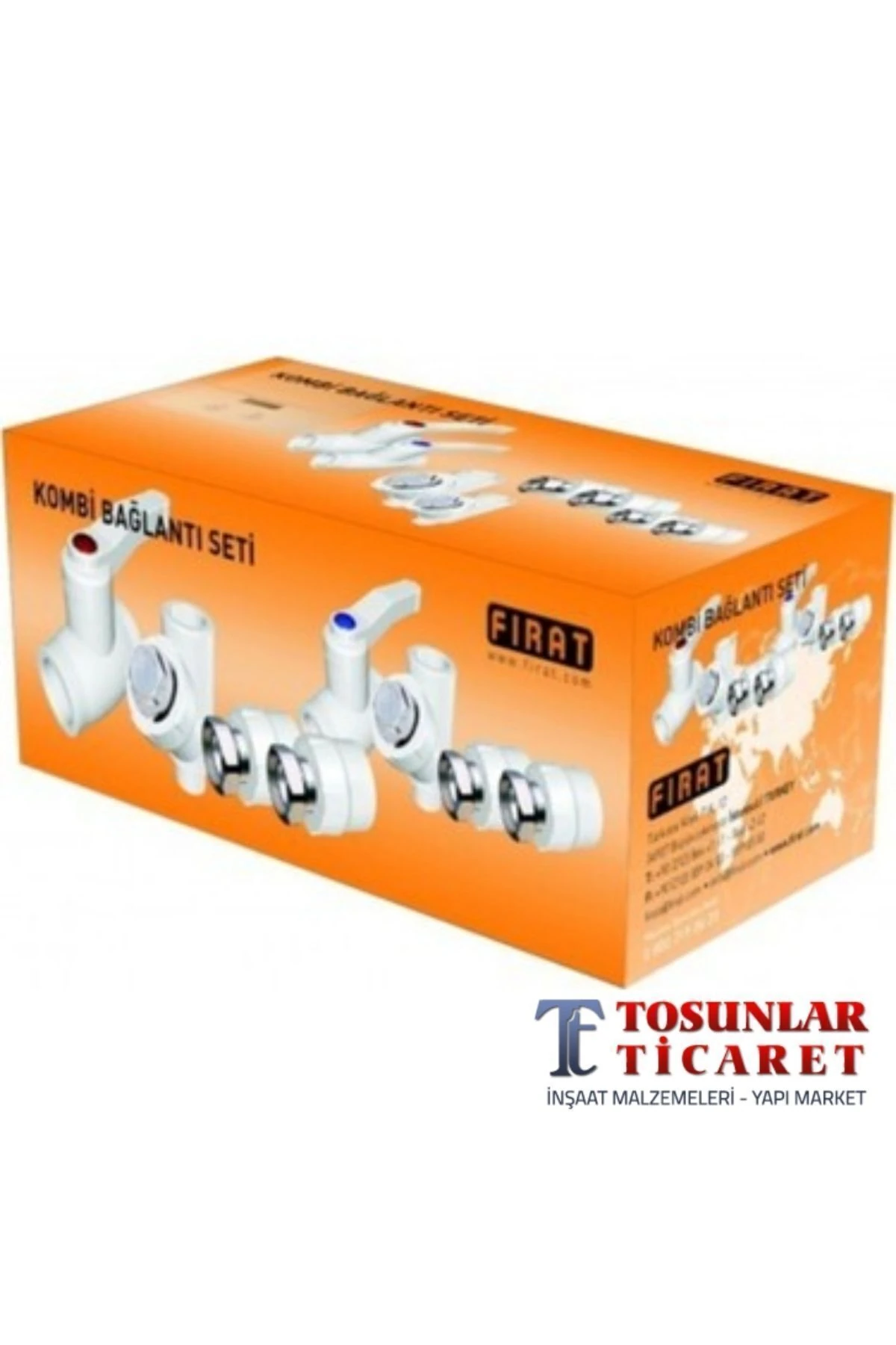 Kombi Bağlantı Seti Düz 8 Parça Kutusunda