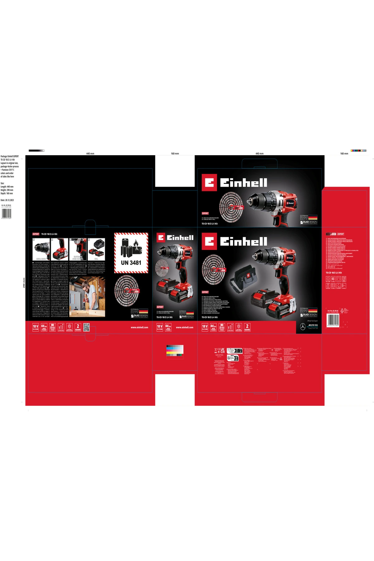 Te-cd 18/2 Li-i Kit (2X1,5 AH), Akülü Darbeli Vidalama - 4513834