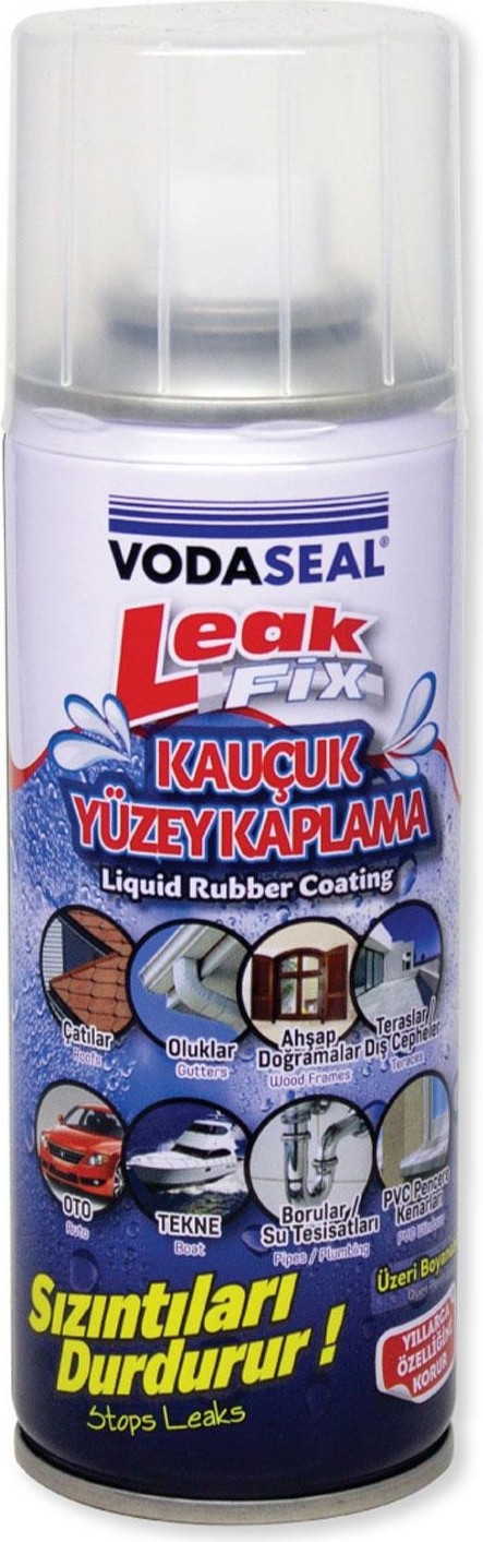 Su Geçirmez Sızdırmaz Sızıntı Önleyici Kauçuk Kaplama Izolasyon Yalıtım Şeffaf Sprey 200 Ml
