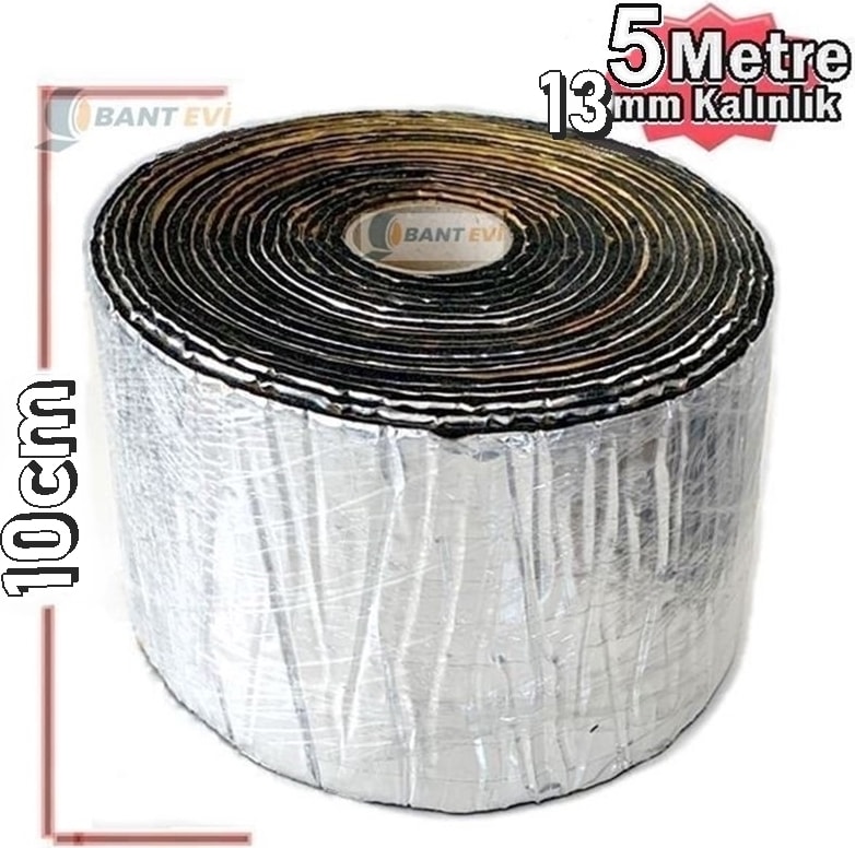 Folyolu Kauçuk Sünger 13MM Et Kalınlıkta 10cmx5mt Yapışkanlı Araç Oto Ses Isı Yalıtım Bandı