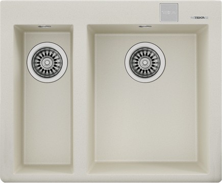 FORSQUARE 590 TG BRIGHT CREAM Ankastre Kumanda Sifonlu Granit Eviye Krem 59 cm 115260022