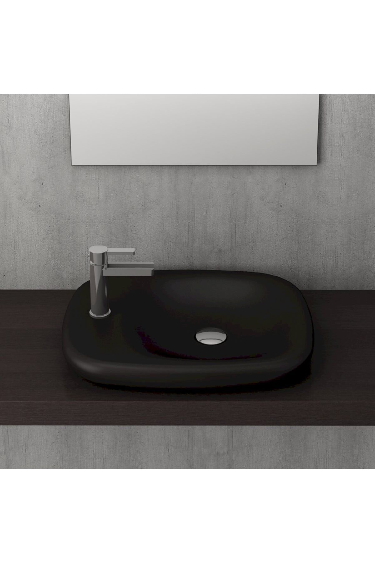 Fenıce Çanak Lavabo 54 Cm - Mat Siyah