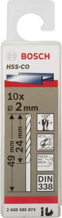 BOSCH Hss-Co 2x49 mm 10'lu Paket