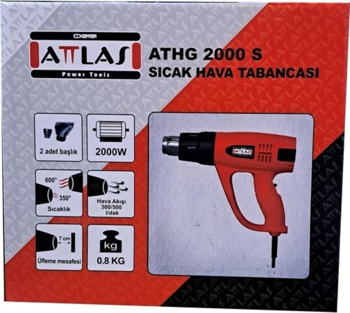 ATHG-2000 Sıcak Hava Tabancası 2000W.