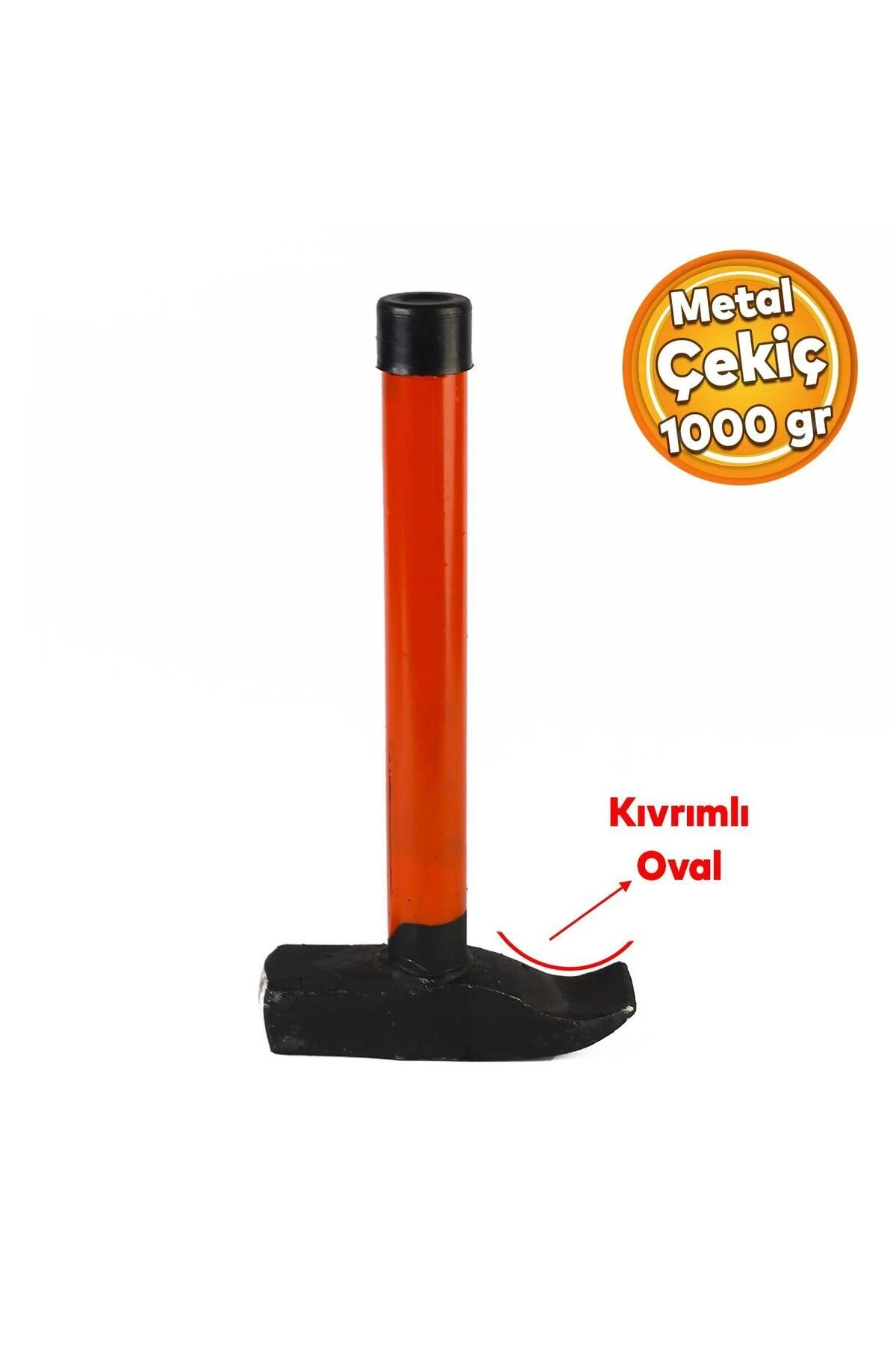 Kamyoncu Çekici Metal Saplı Eğimli Kıvrımlı Çekiç 27 cm 1 kg 1000 Gr