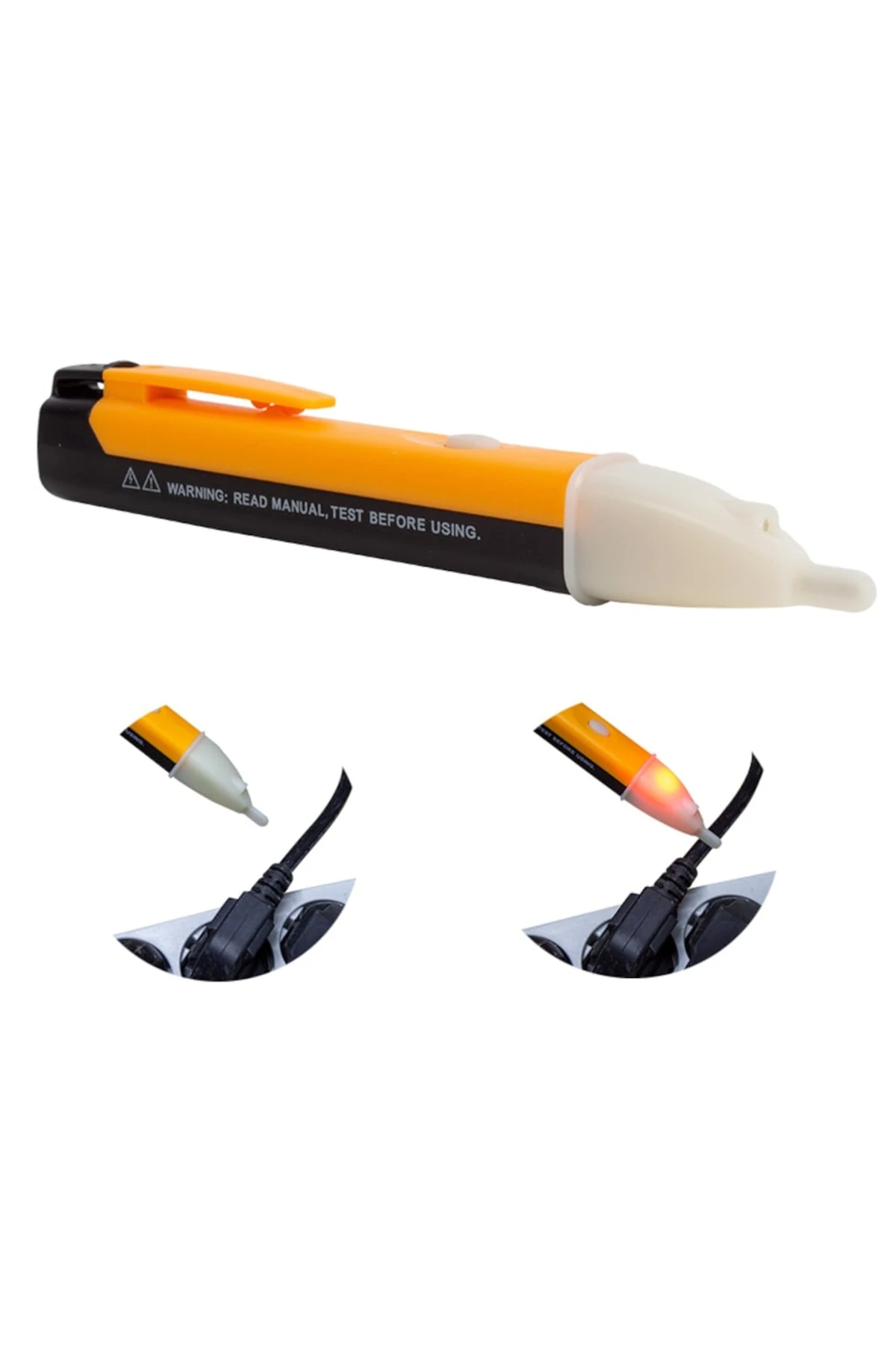 Temassız Faz Kontrol Kalemi 90v-1000v Ac Voltaj Test Cihazı