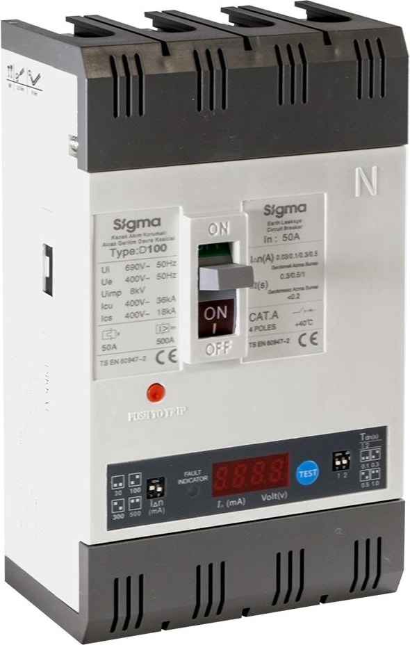 4E400400 4X400A 50KA Termik Manyetik Şalter K.a.k Açtırma Bobinli