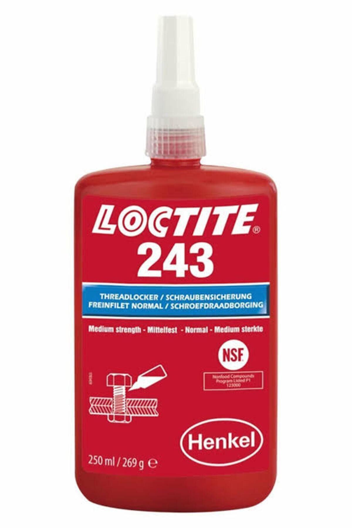 Loctıte 243 Orta Mukavemetli Sabitleyici 50ml Loctite