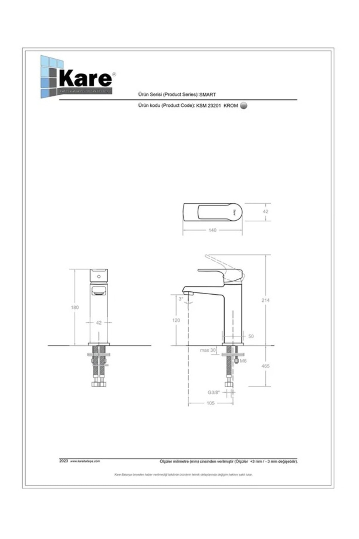 Smart Mix Lavabo Bataryası