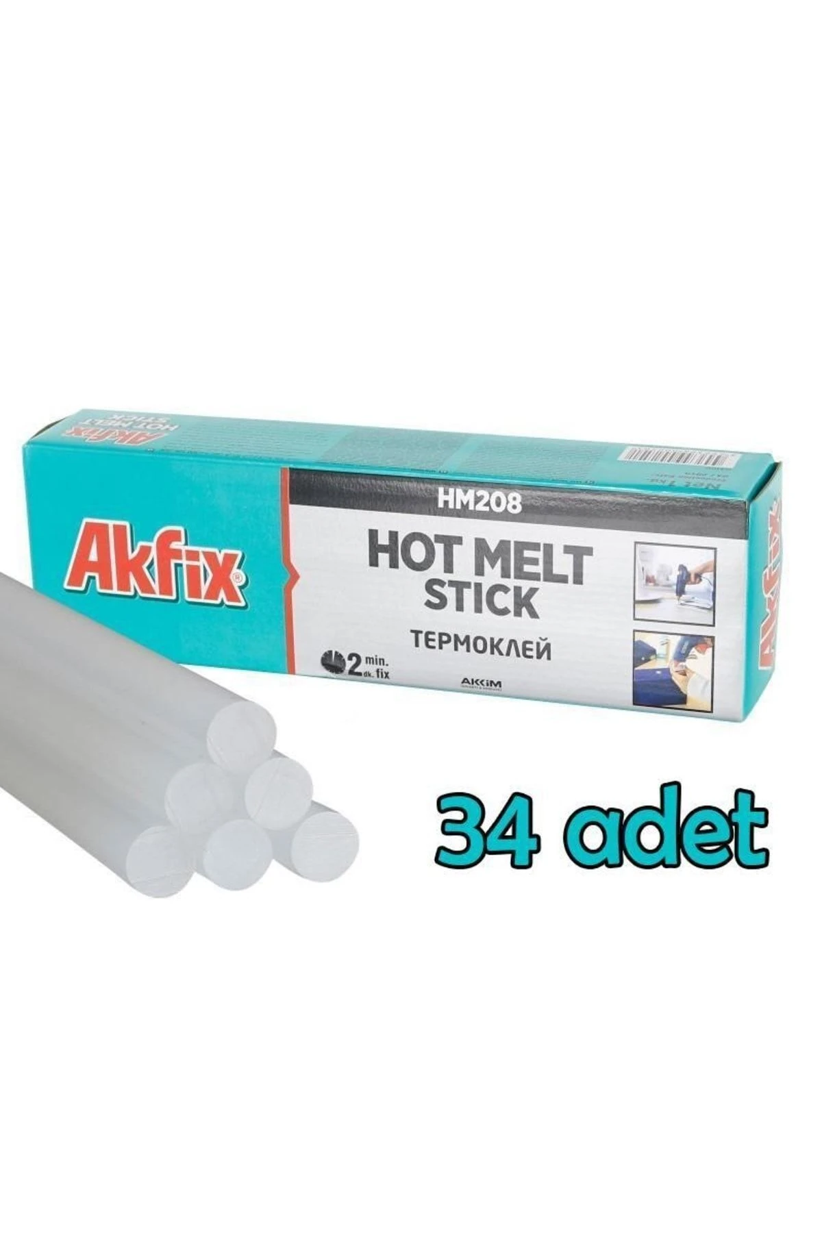 Icak Mum Silikon Çubuk Kalın 11.2x300 Mm 1 Kg 34 Adet