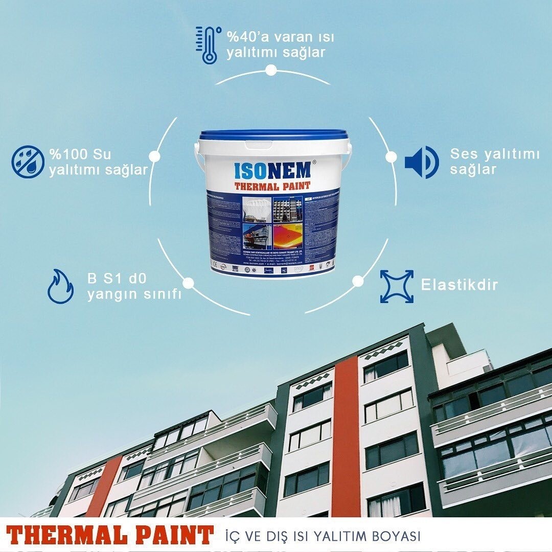 Thermal Paint İç Ve Dış Cephe Isı Yalıtım Boyası 5 Lt