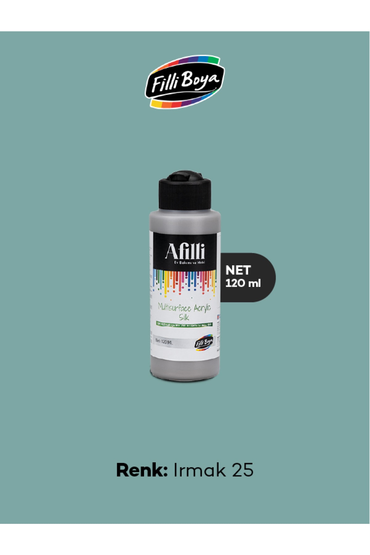 Afilli Multisurface Akrilik Ipeksi Mat 120 ml Irmak 25