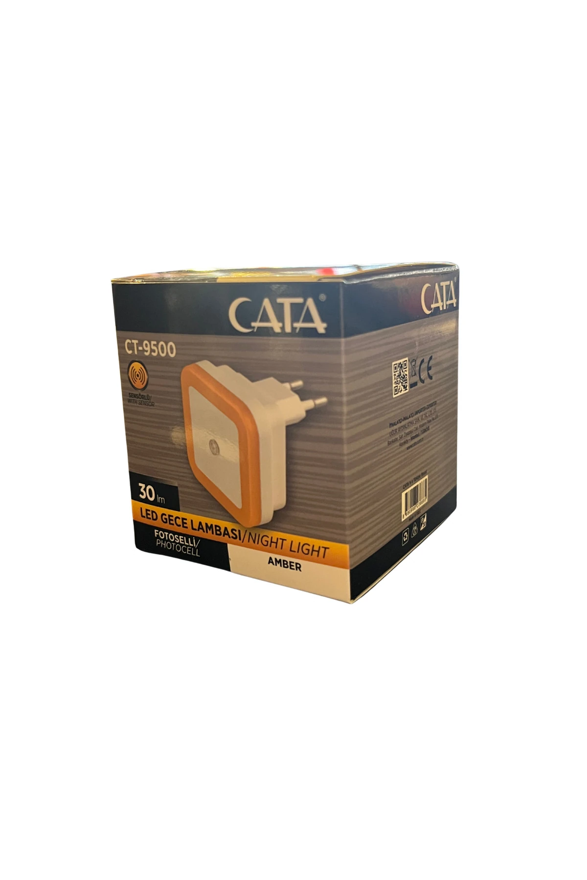 Ct-9500 Sensörlü Gece Lambası Amber Led Spot