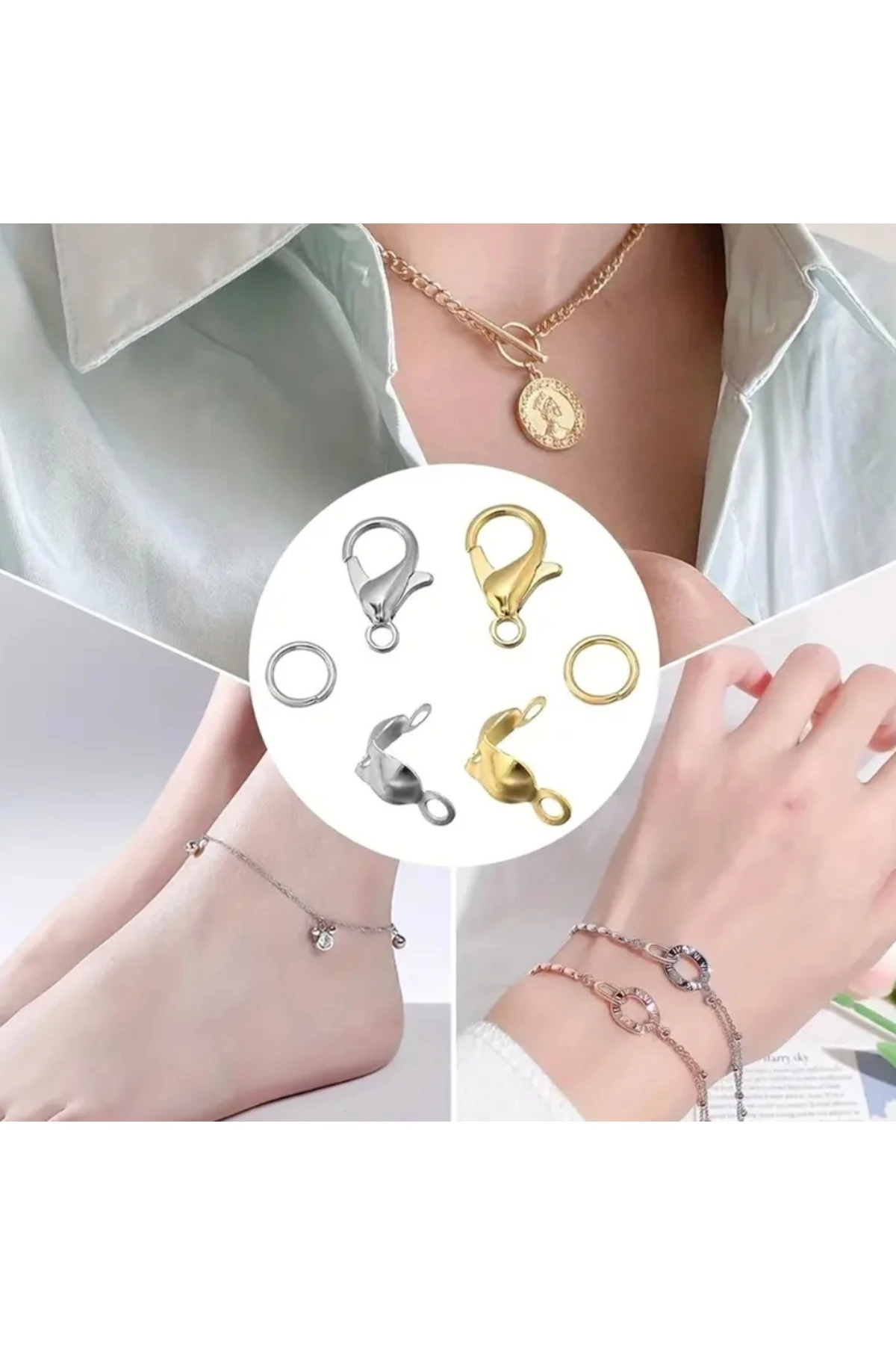 Takı yapımı karga burnu, elektirik karga burnu, silikon saplı karga burnu 15cm