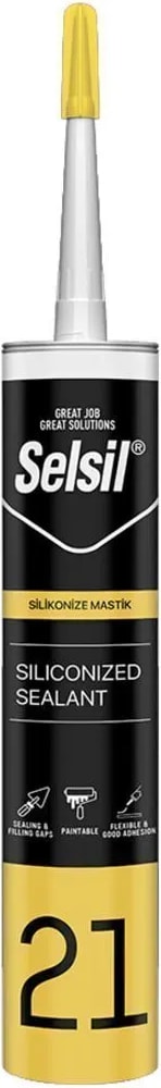 Silikonize Mastik Antrasit Gri
