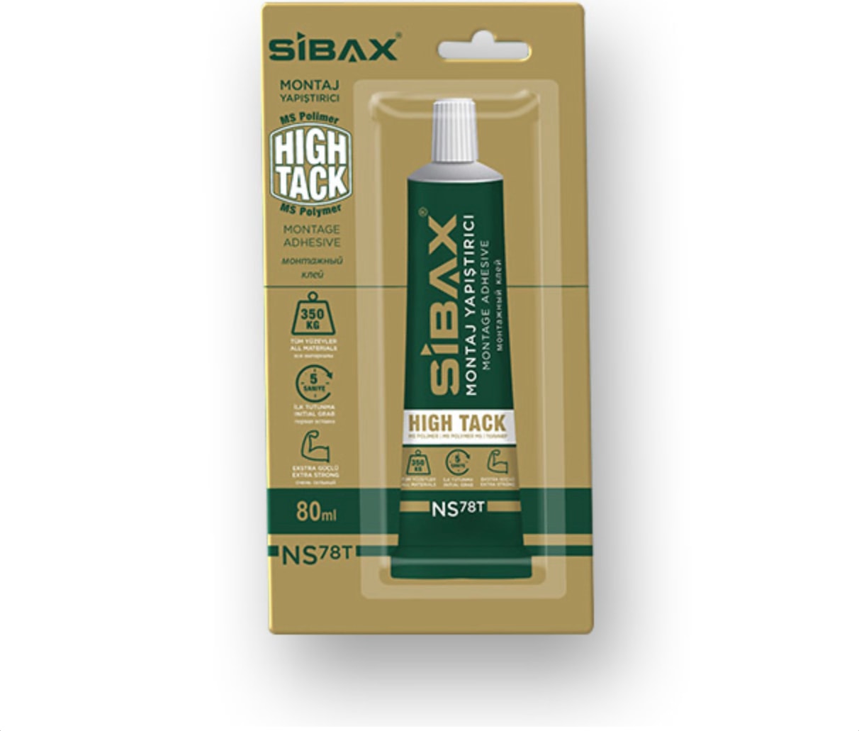 NS78T Hibrit High Tack Beyaz 80ML – Evde Hızlı ve Kolay Montaj Çözümü