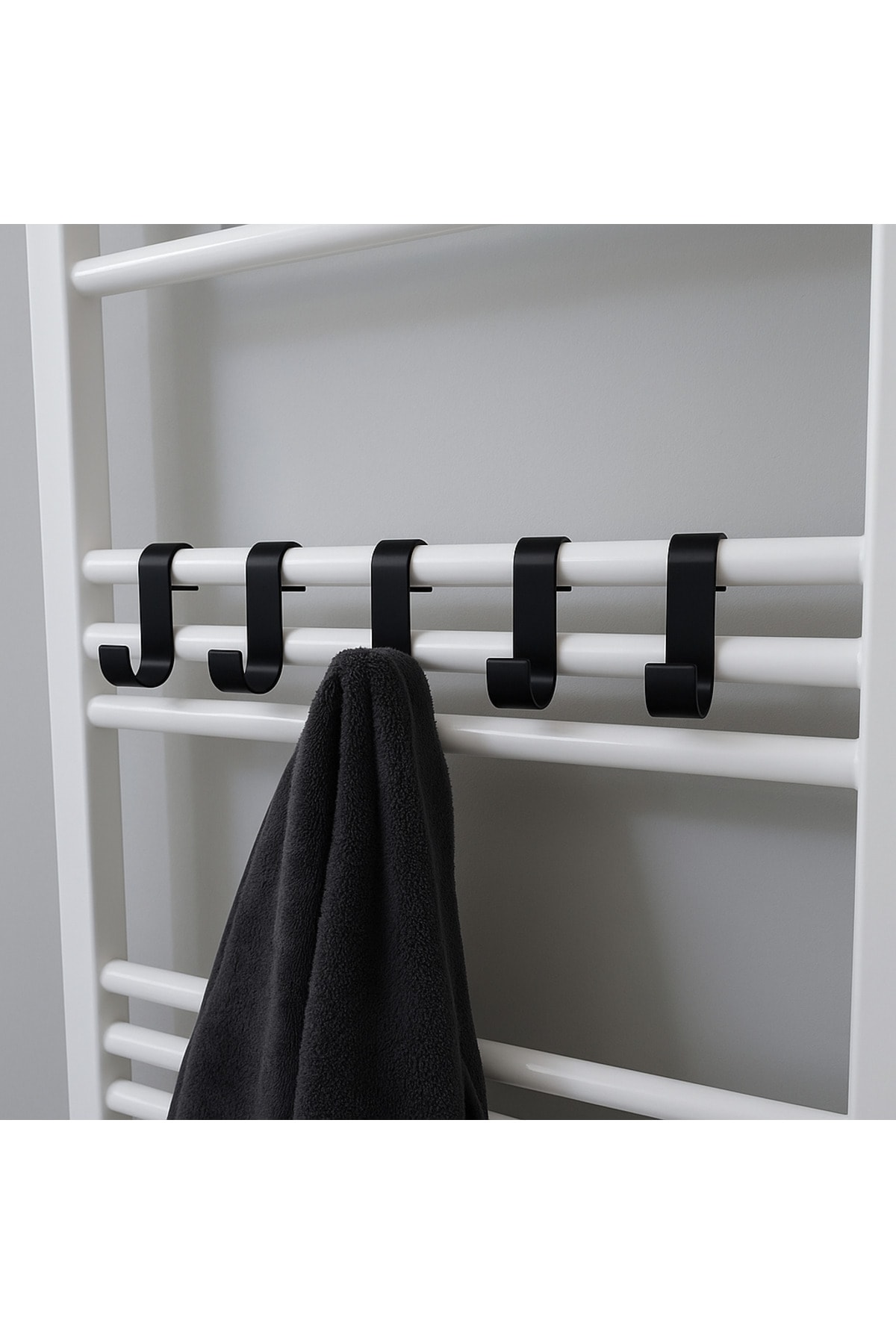 Havlupan askı aparatı, 5 adet, havlu ve bornoz askısı, havlu askısı, banyo toparlayıcı