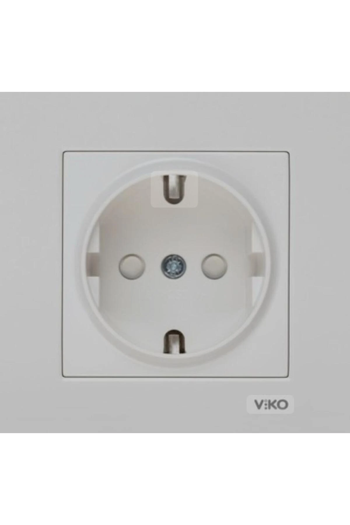 Karre Topraklı Çocuk Korumalı Priz - Beyaz