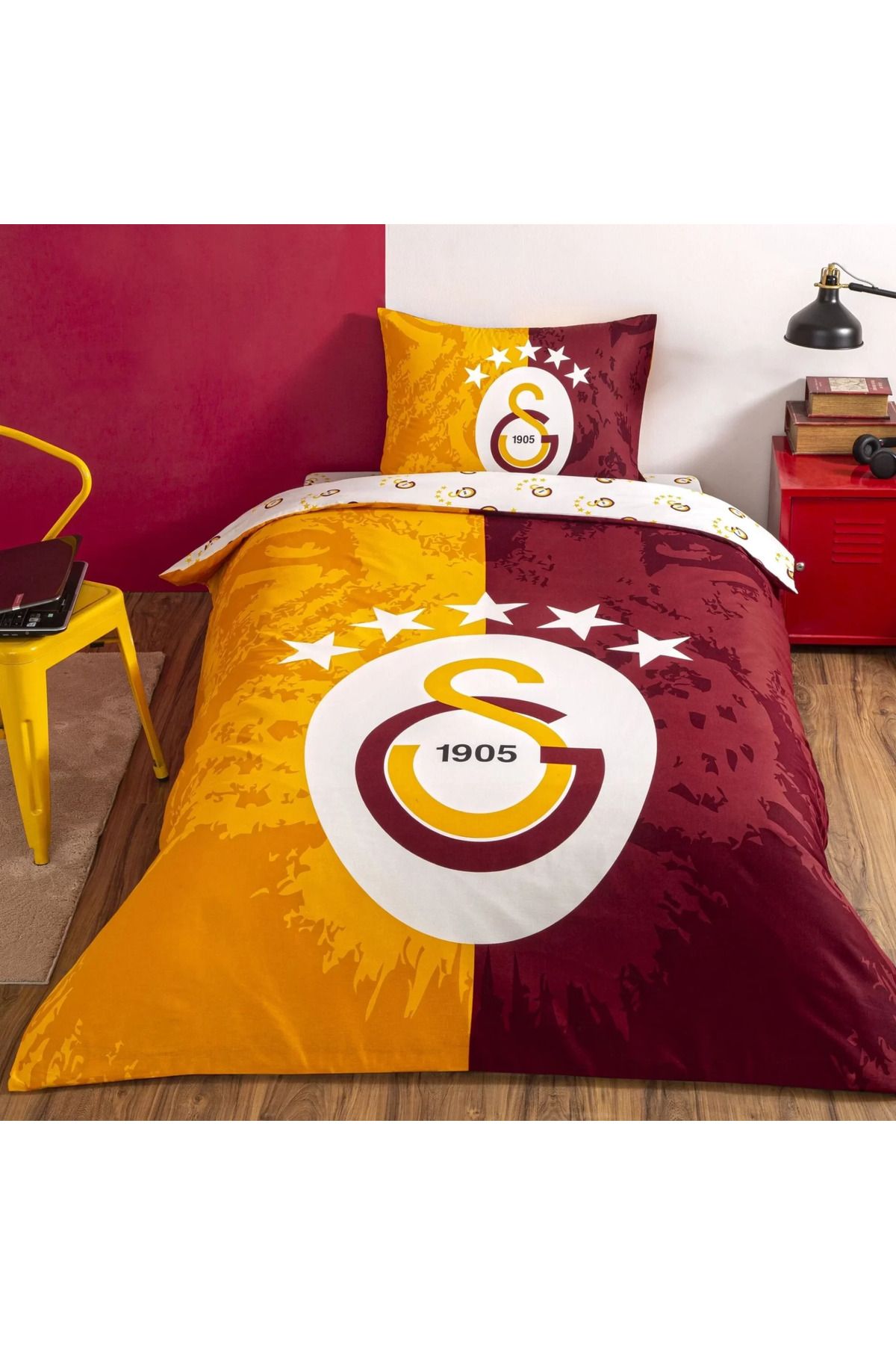 Lisanslı 5.Yıldız Galatasaray Nevresim Takımı Tek Kişilik