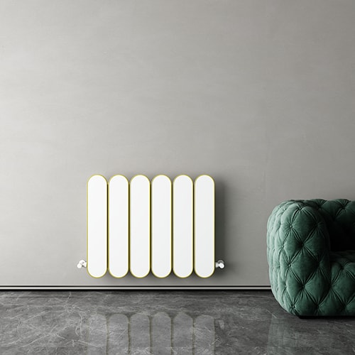 Magico Double Yatay Alüminyum Radyatör Modern Tasarım Beyaz 60X74,5 cm