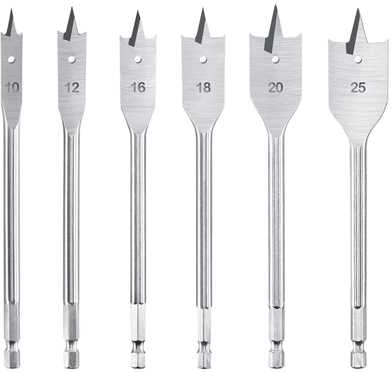 SGS 6 Parça Ahşap Yaprak Matkap Ucu Seti