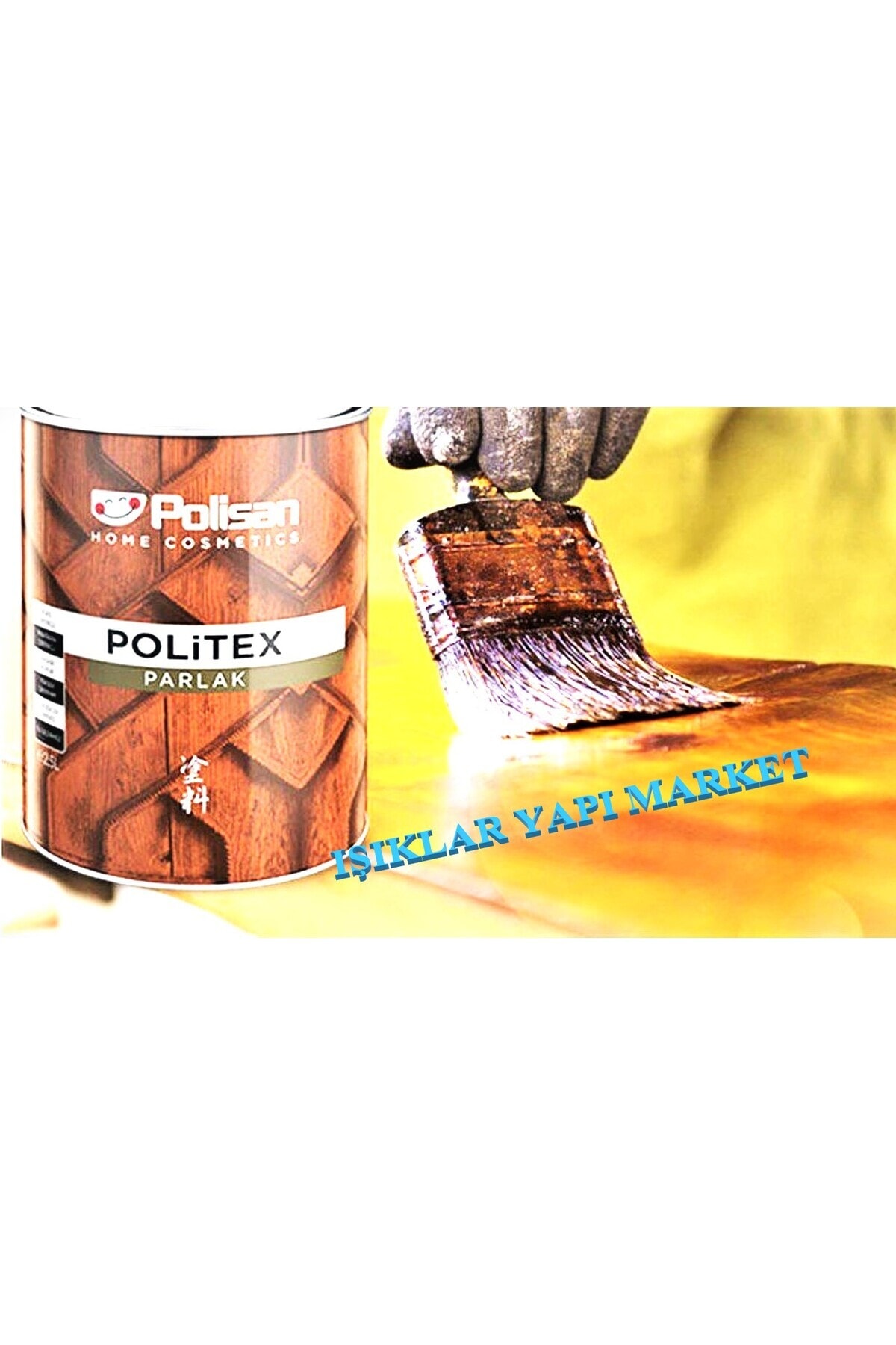 Ahşap Verniği-vernik-politex Lux Vernikli Parlak-kestane-2,50lt.