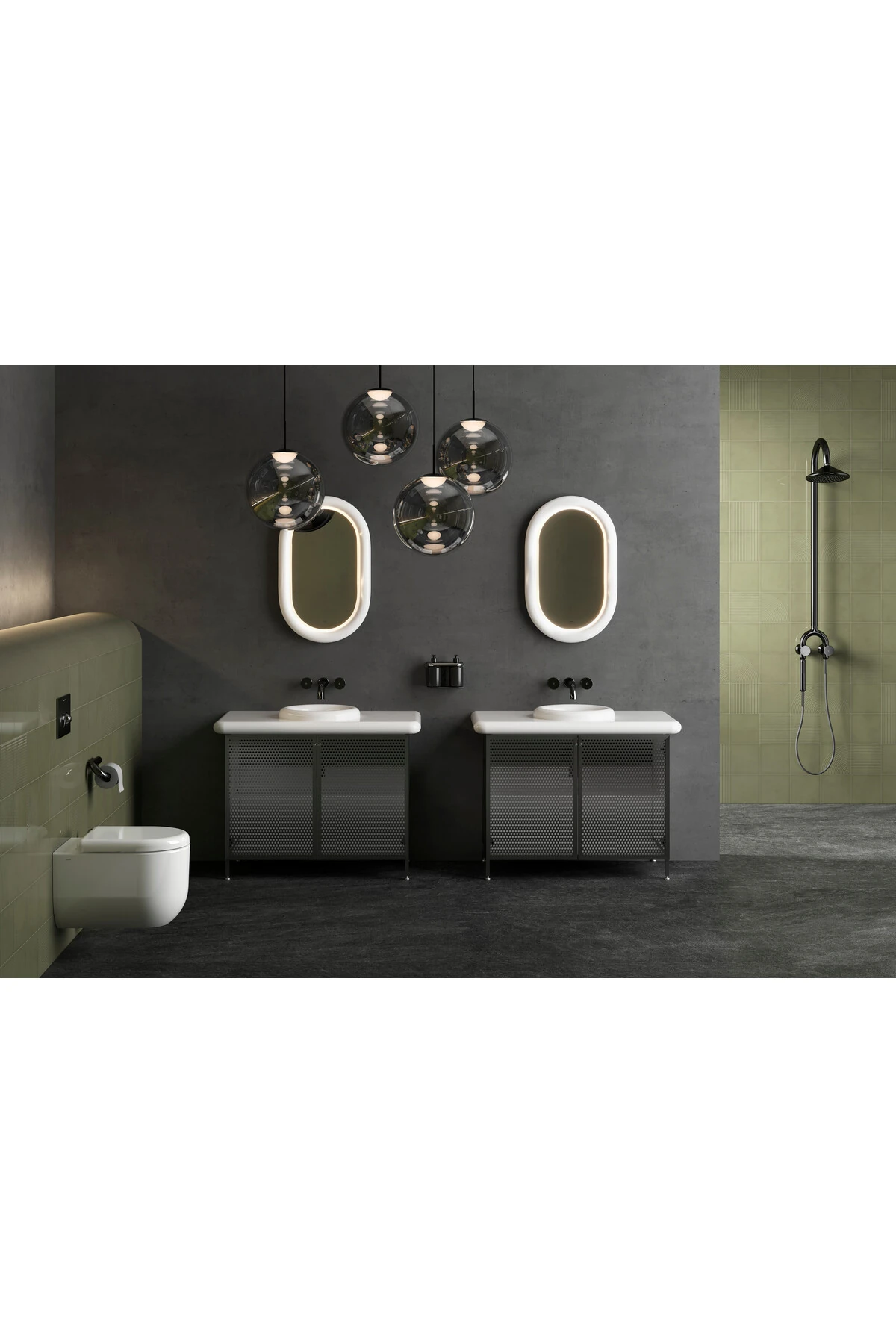 Liquid A47219 Termostatik Duş Sistemi, Krom