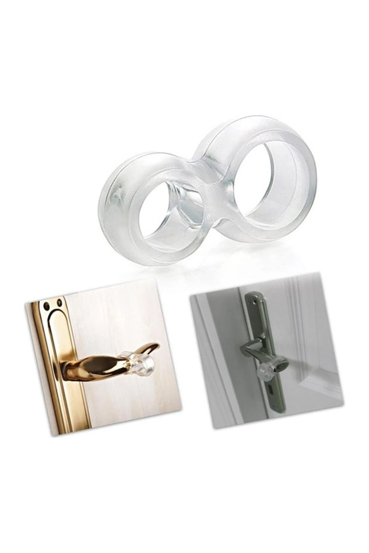 Silikon Kapı &amp; Pencere Vurma Önleyici Stoper Kapı Tamponu 4 Adet (4767) - ALP6138-4701