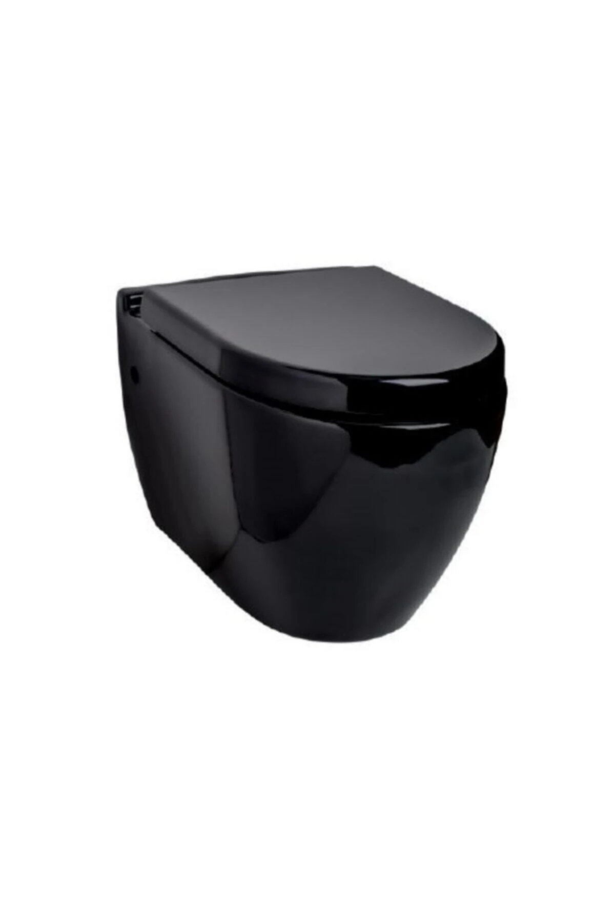 Uno Asma Klozet Siyah Renk + Yavaş Kapanan Kapak