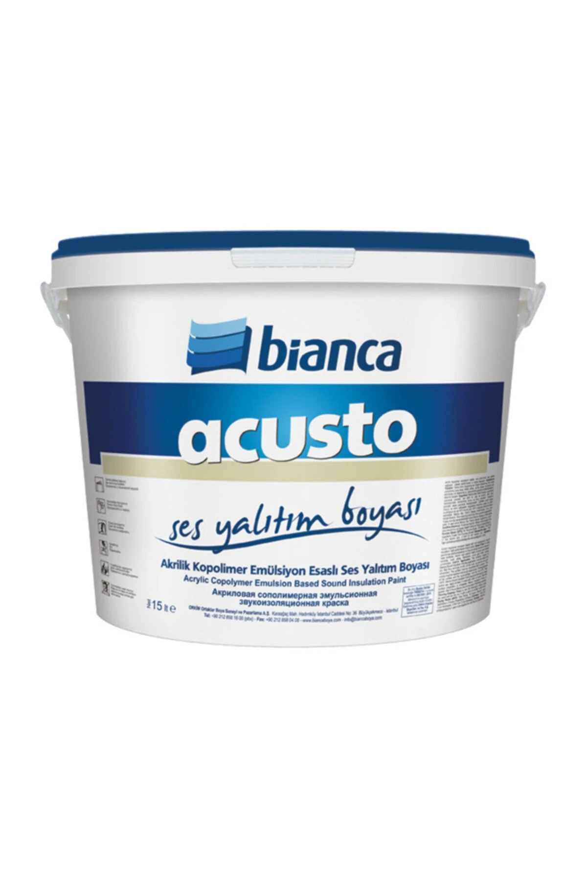 Acusto Ses Yalıtım Boyası 15 Lt