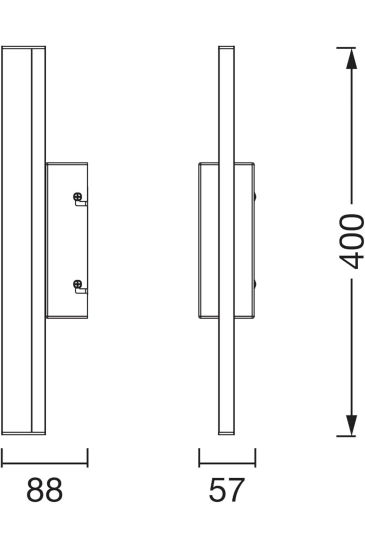 Orbis Mirror LED Ayna Lambası 40 cm, IP44, Dimmerli, 3000K/4000K, Duvar Anahtarıyla Ayarlanır