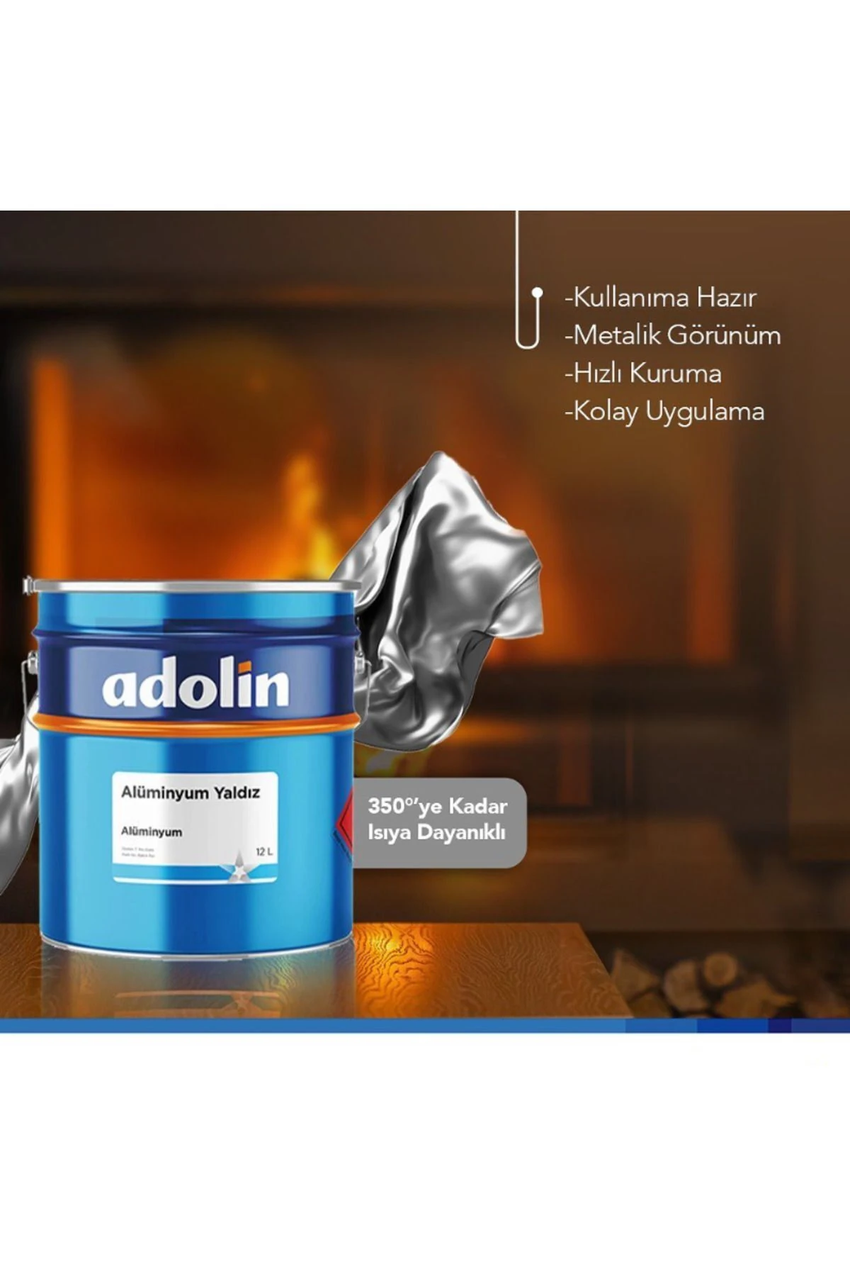 Alüminyum Yaldız Isıya Dayanıklı Boya