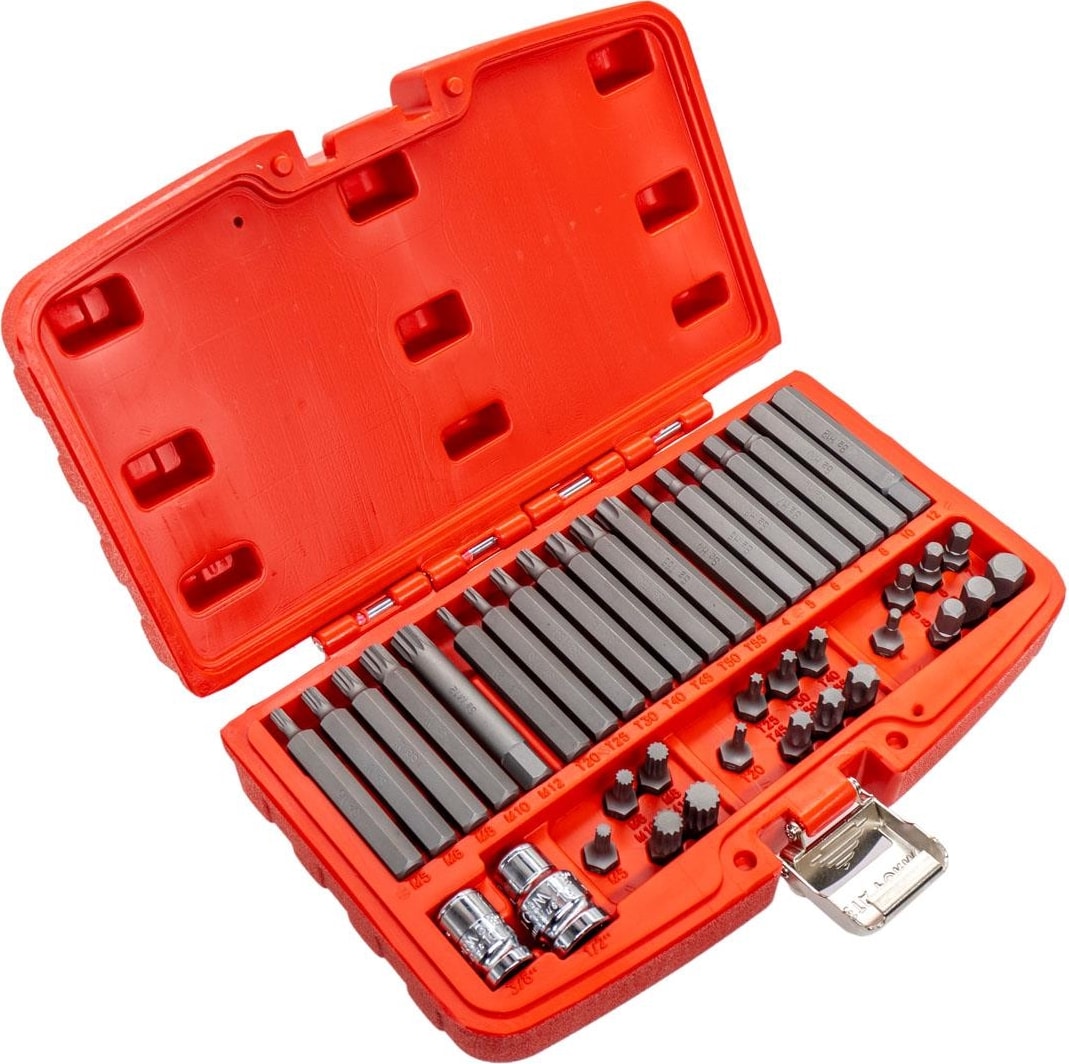 C28-Ss40 40 Parça H10 Torx-Allen-Xzn Lokmalı Bits Uç Takımı
