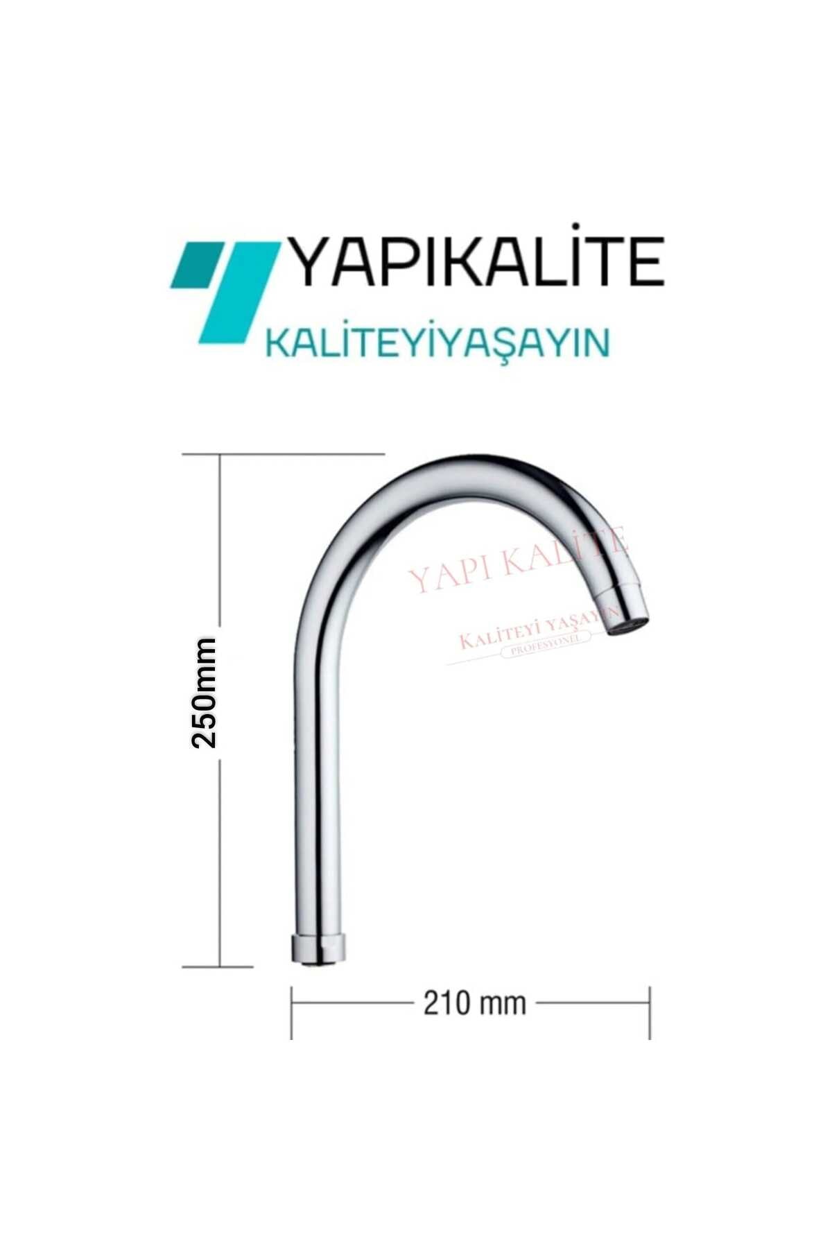 Delta Mix Mutfak Eviye Batarya Kuğu Borusu Uzun Baston 25 Cm