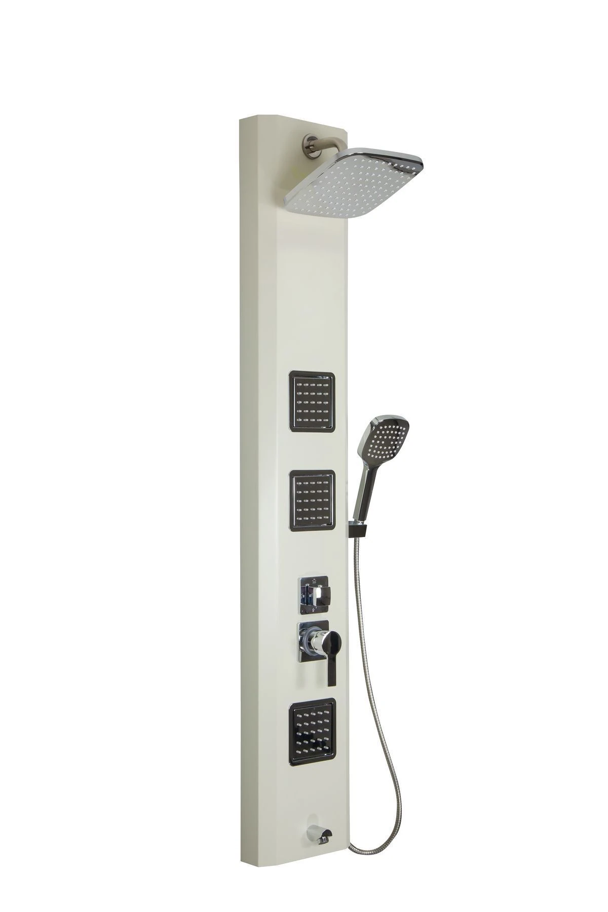 Sam Nil Krem(KIRIK BEYAZ) Masajlı Duş Paneli, Robot Duş, Duş Kolonu, Duş, Dikey Jakuzi