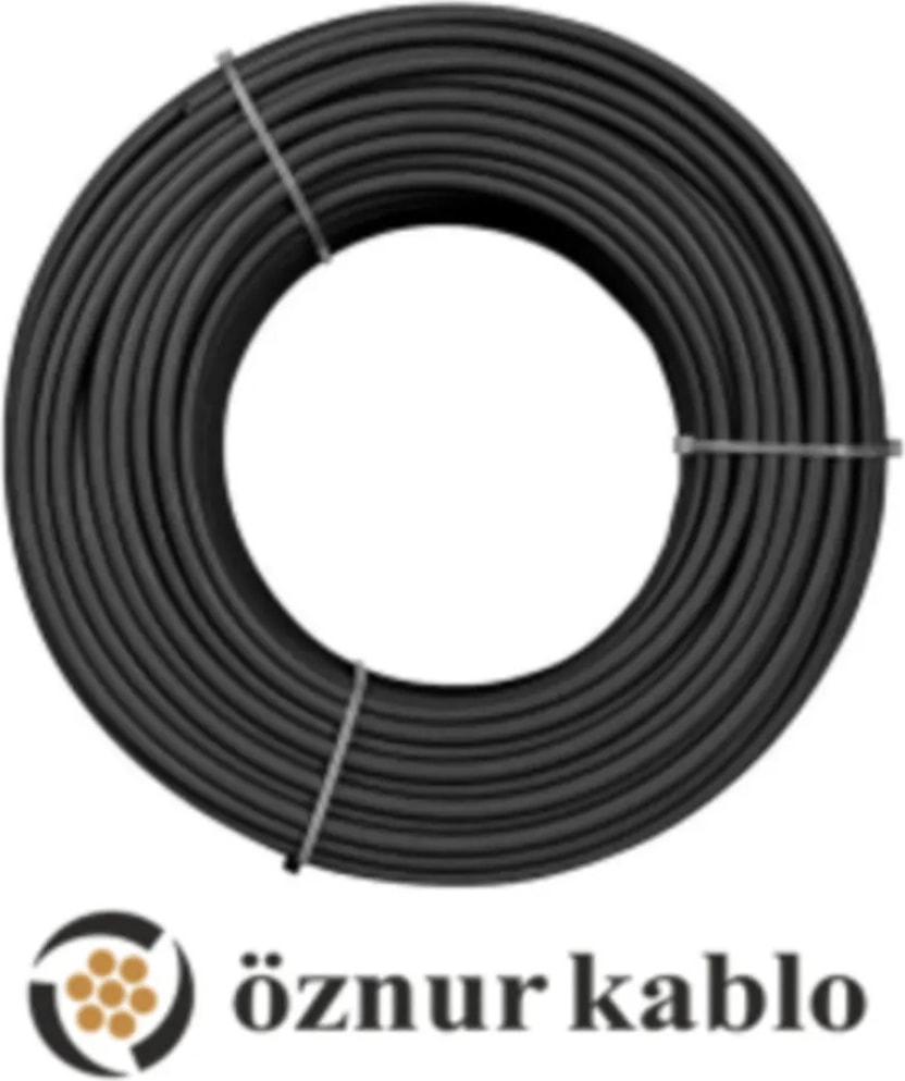 15 Metre  6 mm Solar Kablo H1Z2Z2-K Siyah (Fotovoltaik)