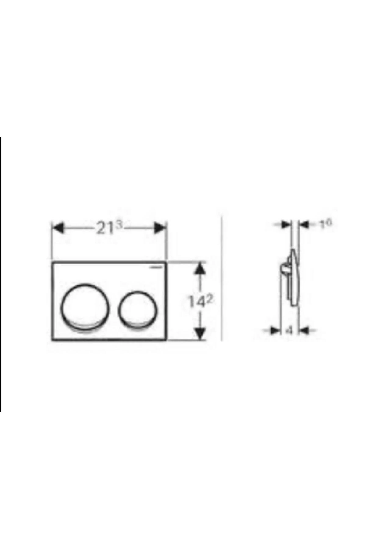 Alpha 20 Mat Gold Gömme Rezervuar Kumanda Paneli
