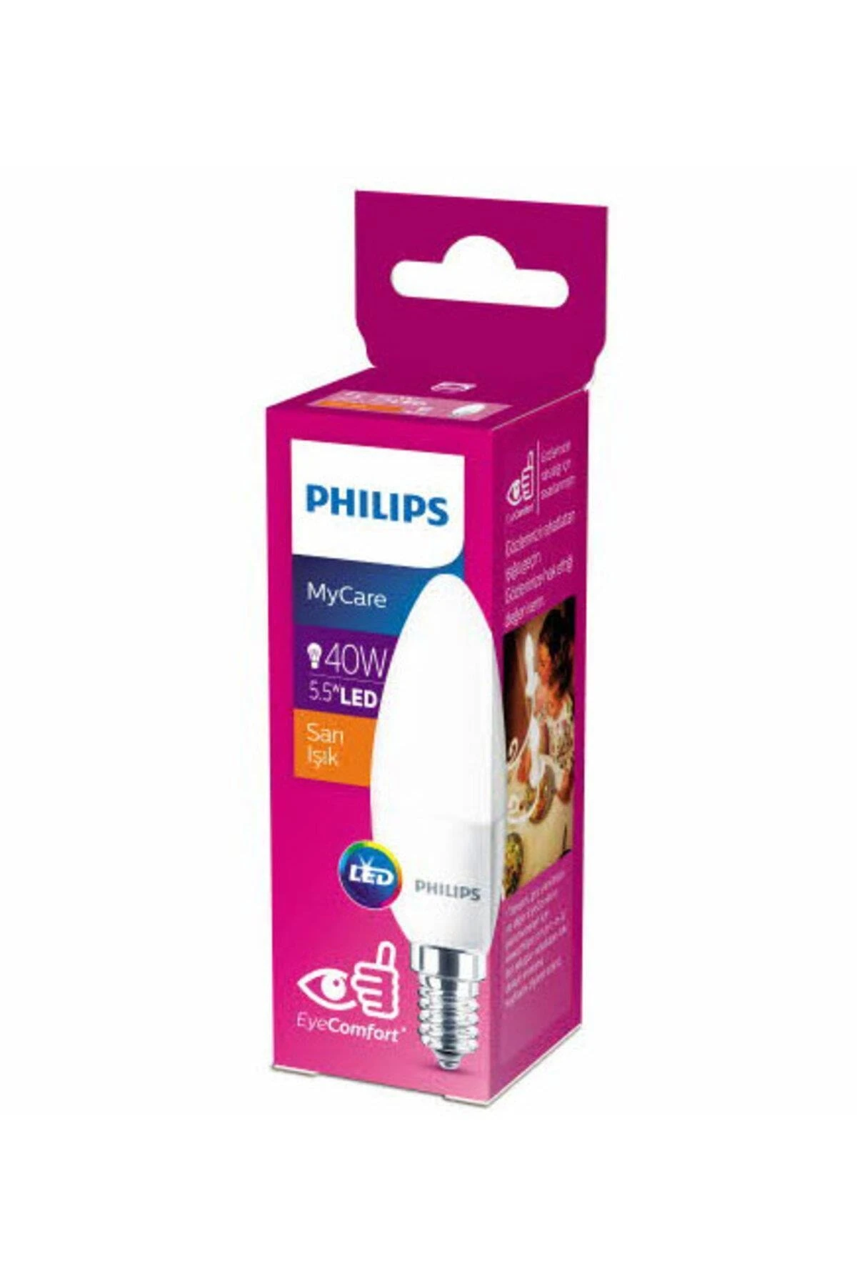 Ledcandle 40w Sarı Işık E14