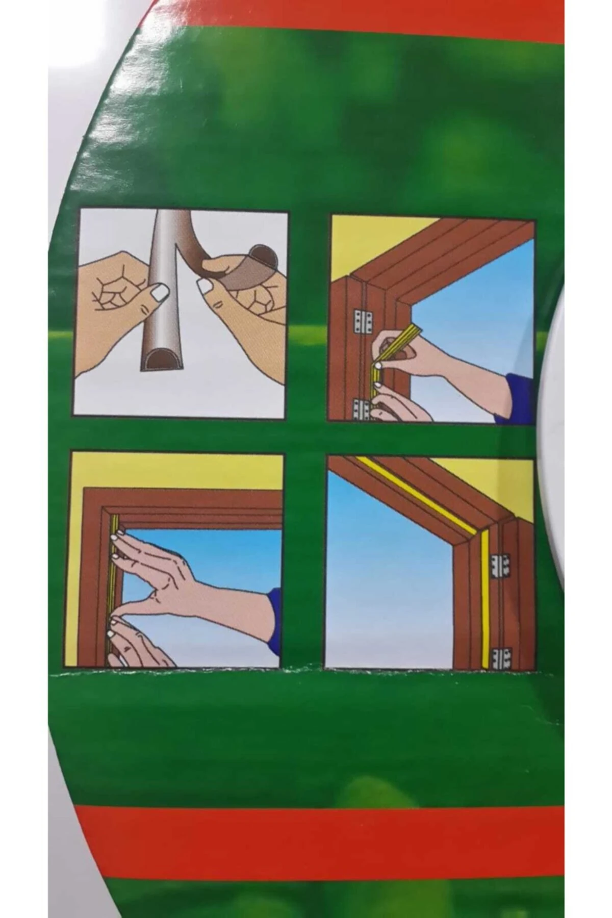 Kapı Pencere Isı Yalıtım Fitili Yapışkanlı Izolasyon Contası 9 M 9x2=18 M Kahverengi