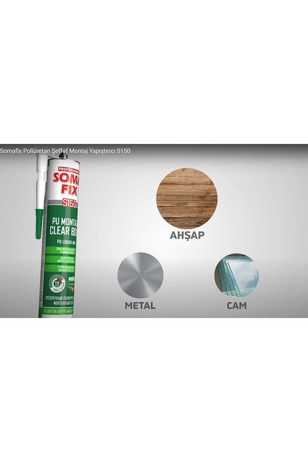SOMAFİX PU MONTAJ YAP.PLASTİK 310 ML S150-P24
