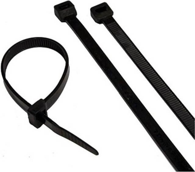 100'lü 3,6X300 mm Siyah 30 Cm Kablo Bağı Cırt Kelepçe