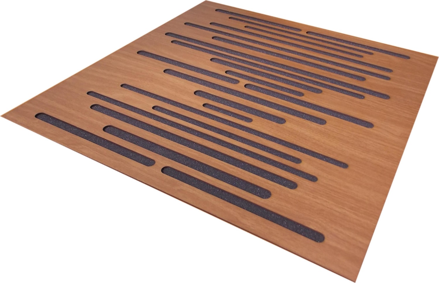 Akustik Ahşap Difüzör Panel Kahverengi 60 x 60 cm