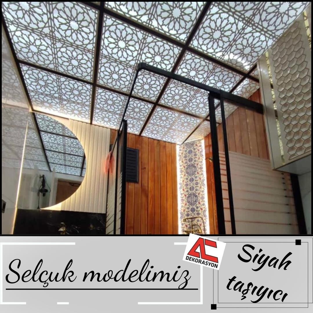 Dekoratif Asma Tavan Paneli Selçuk Modeli 60 x 60 cm