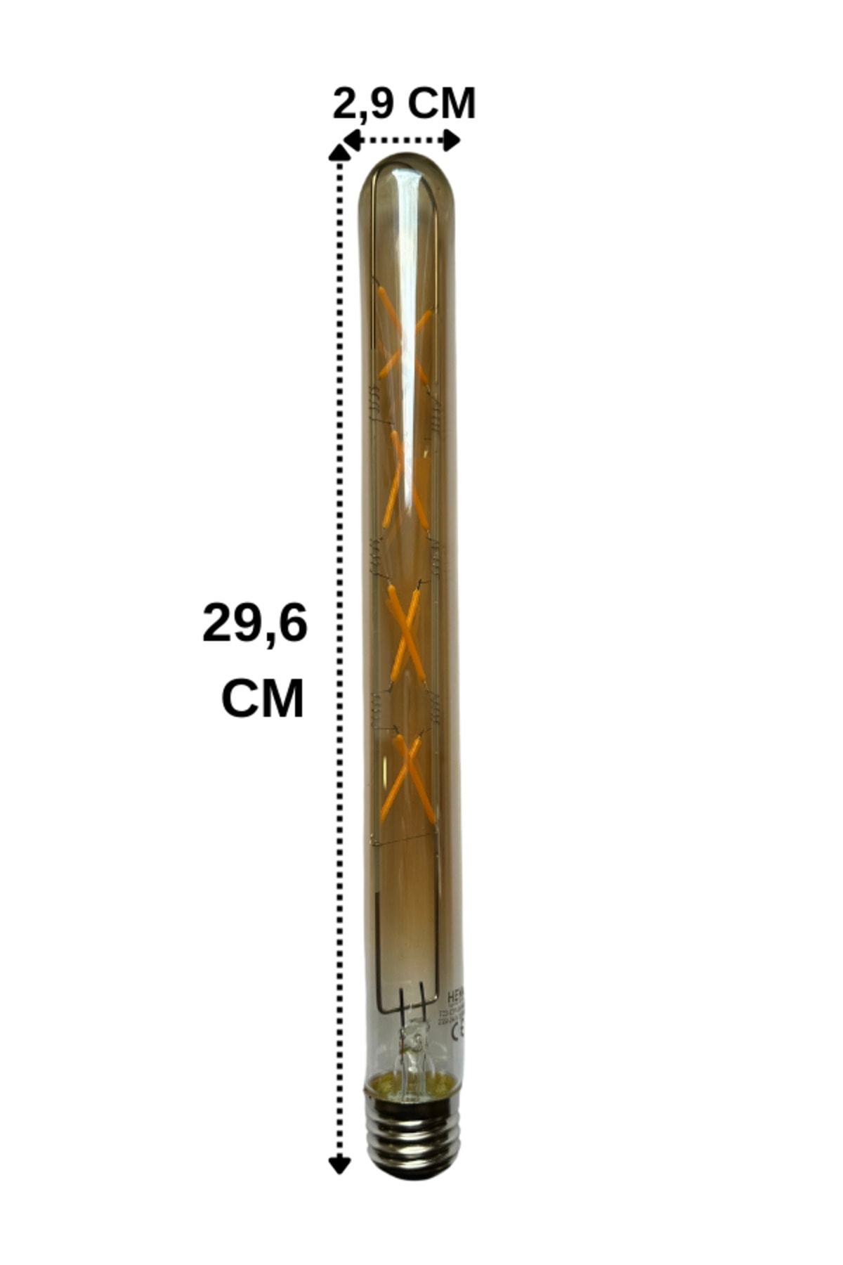 (10 Adet)  8W (57W) 2500K (Günışığı) E27 Duylu (Kalın Duy) Çubuk Led Ampul