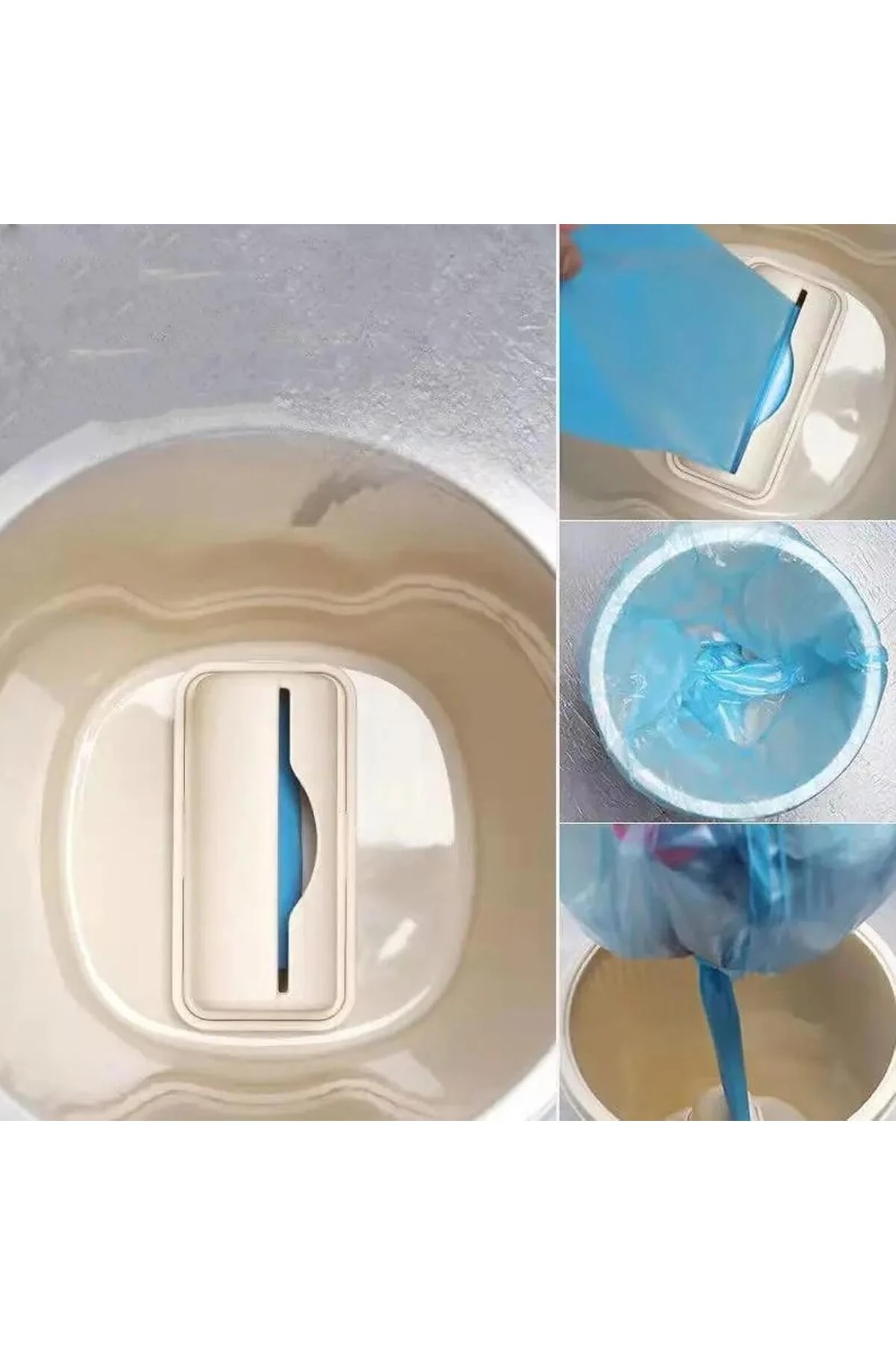 1 Adet Çöp Poşeti Haznesi Çöp Poşeti Düzenleyici Aparat Yapışkanlı Çöp Poşeti Aparatı 1 Adet