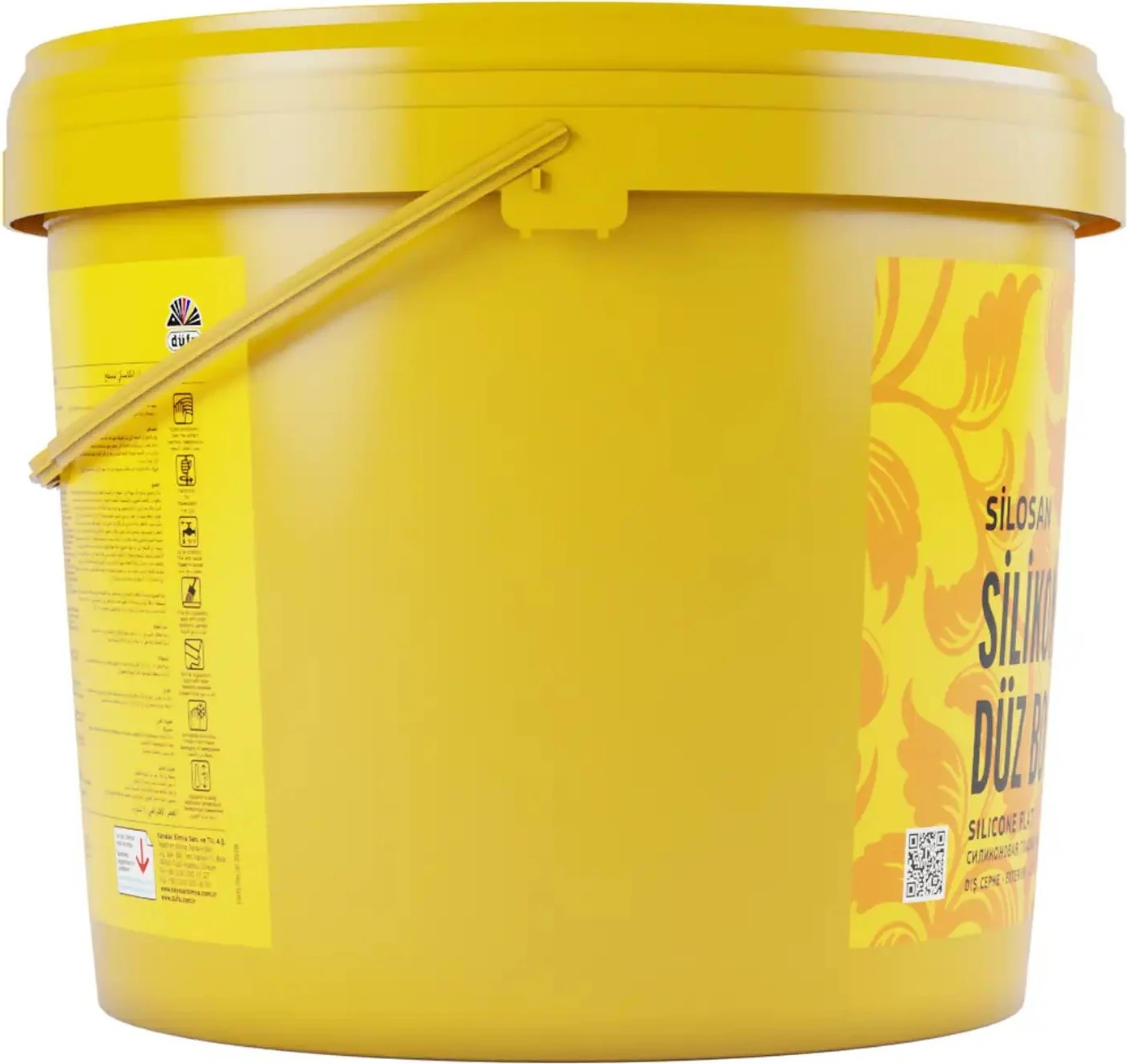 Silikonlu Düz Dış Cephe Duvar Boyası 3422 Kartopu 7.5 l