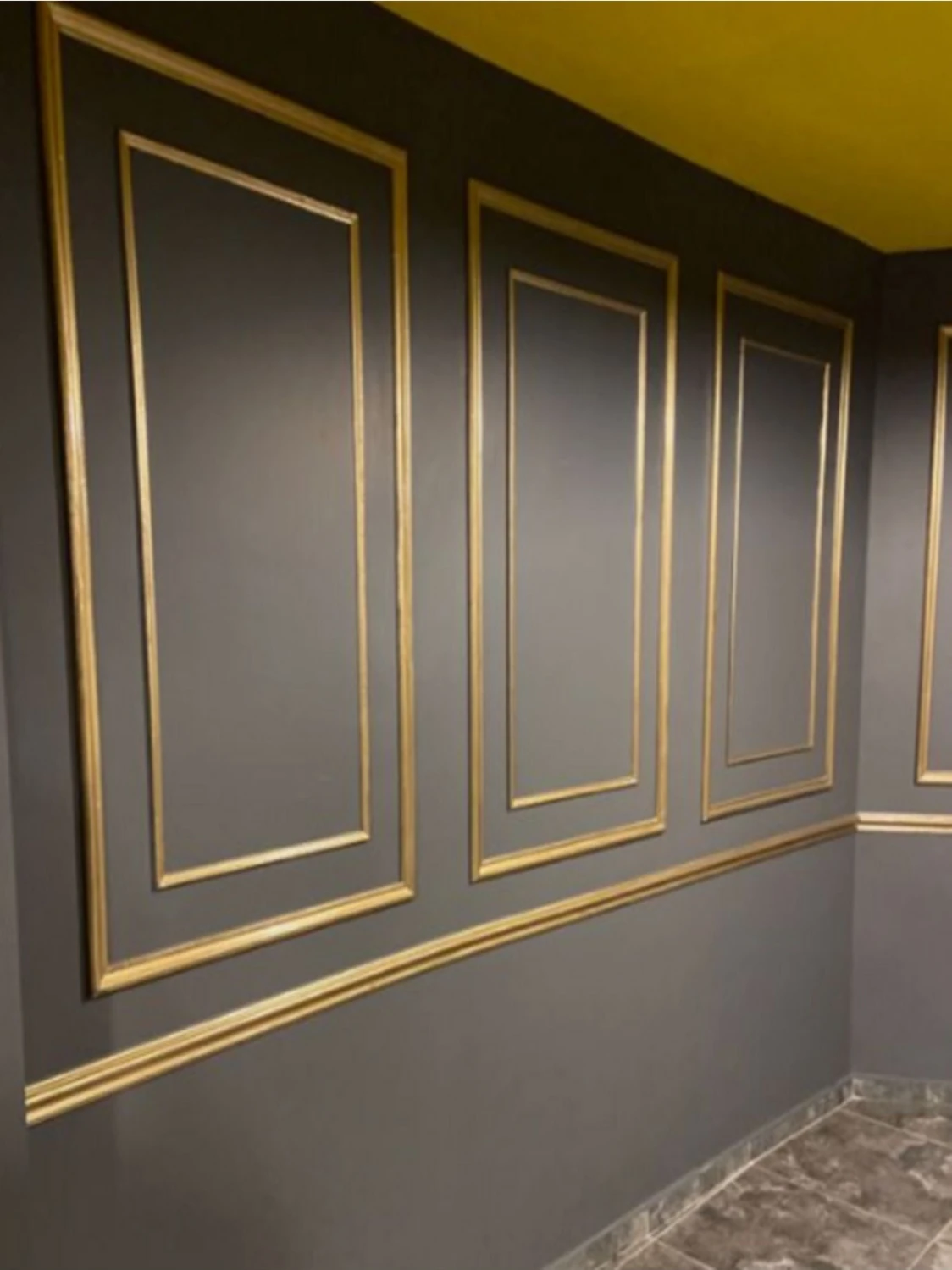 Poliüretan Boyanabilir Dekoratif Duvar Çıtası Montaja Hazır Kesilmiş 4 cm Dış Çıta 2,5 cm Iç Çıta