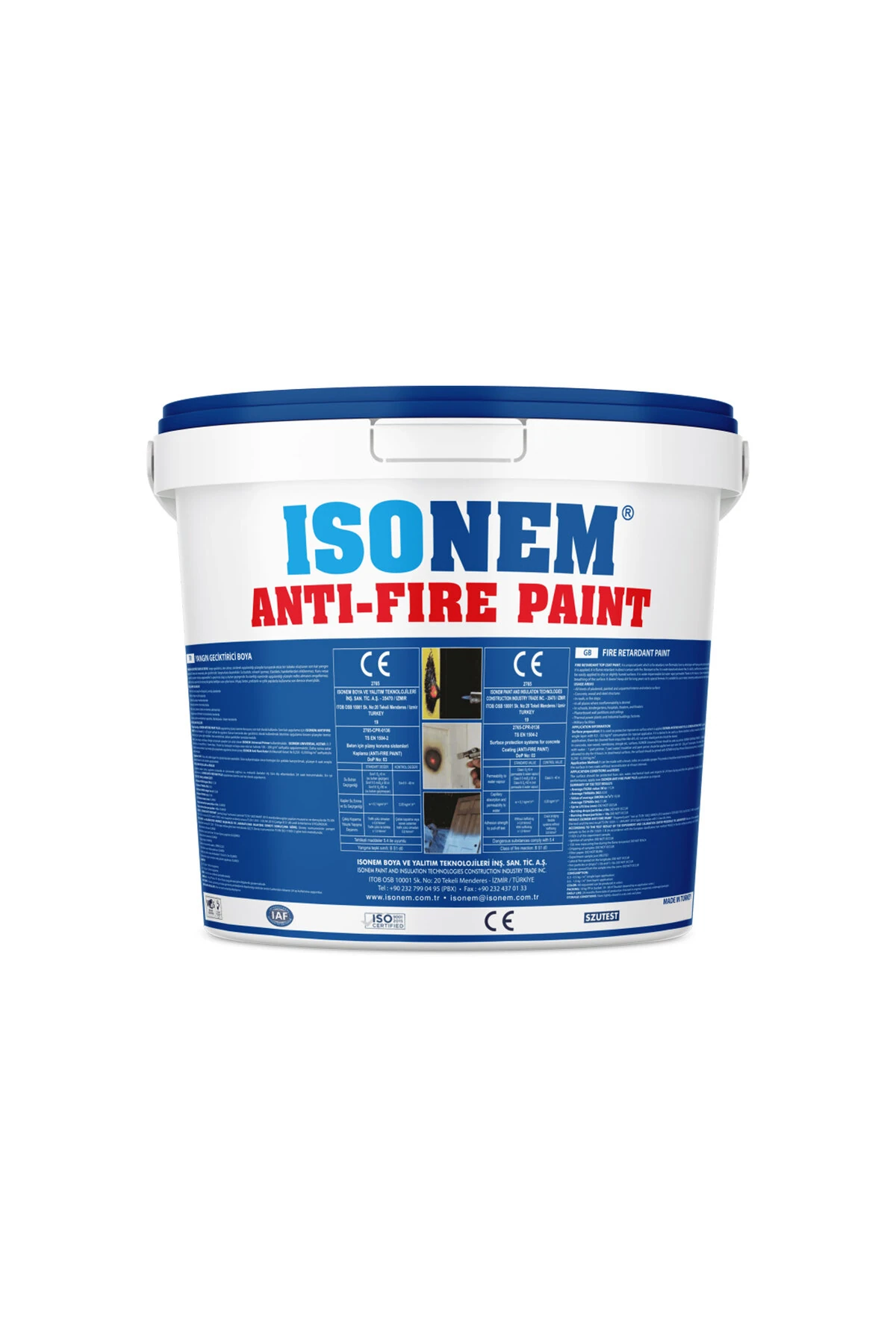 ANTIFIRE PAINT Yangın Geciktrici Son Kat Beyaz Boya 5 Kg