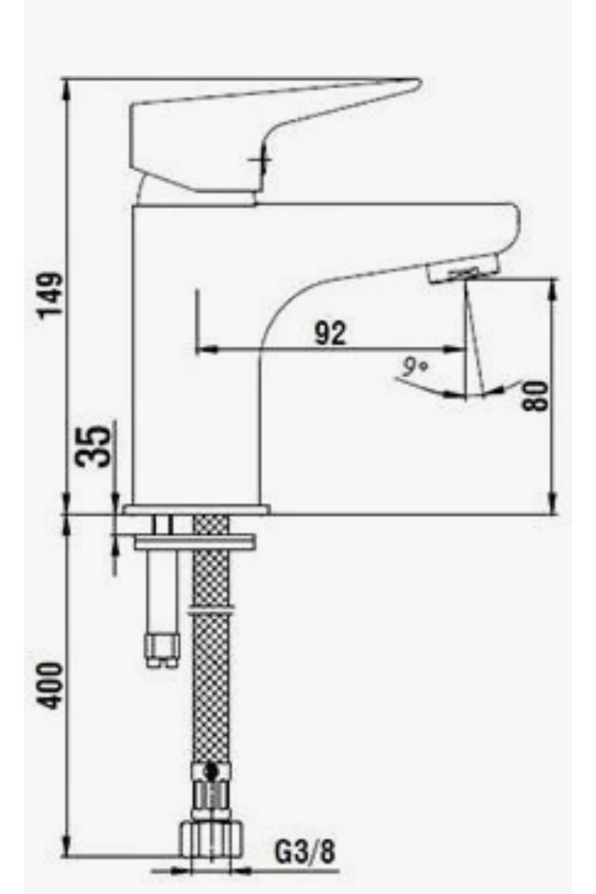 AR FİA LAVABO BATARYASI MAT SİYAH (103508962)