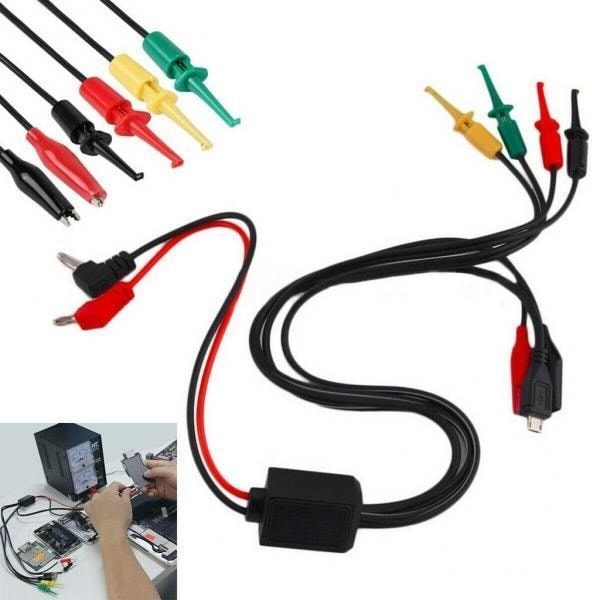 Power Supply Güç Kaynağı Ara Kablosu Timsah ve Kancalı Uçlar